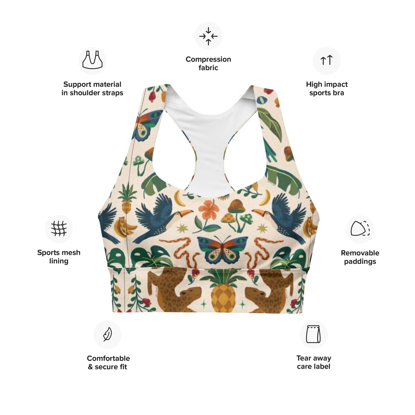 Longline bra • Jungle - Soůl Store