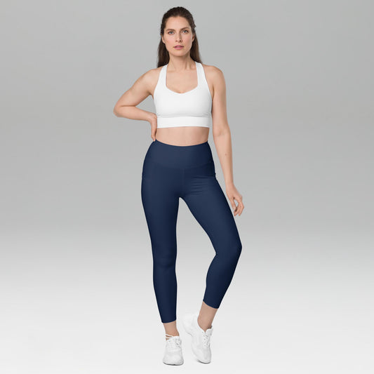Recycled Pockets Leggings Navy