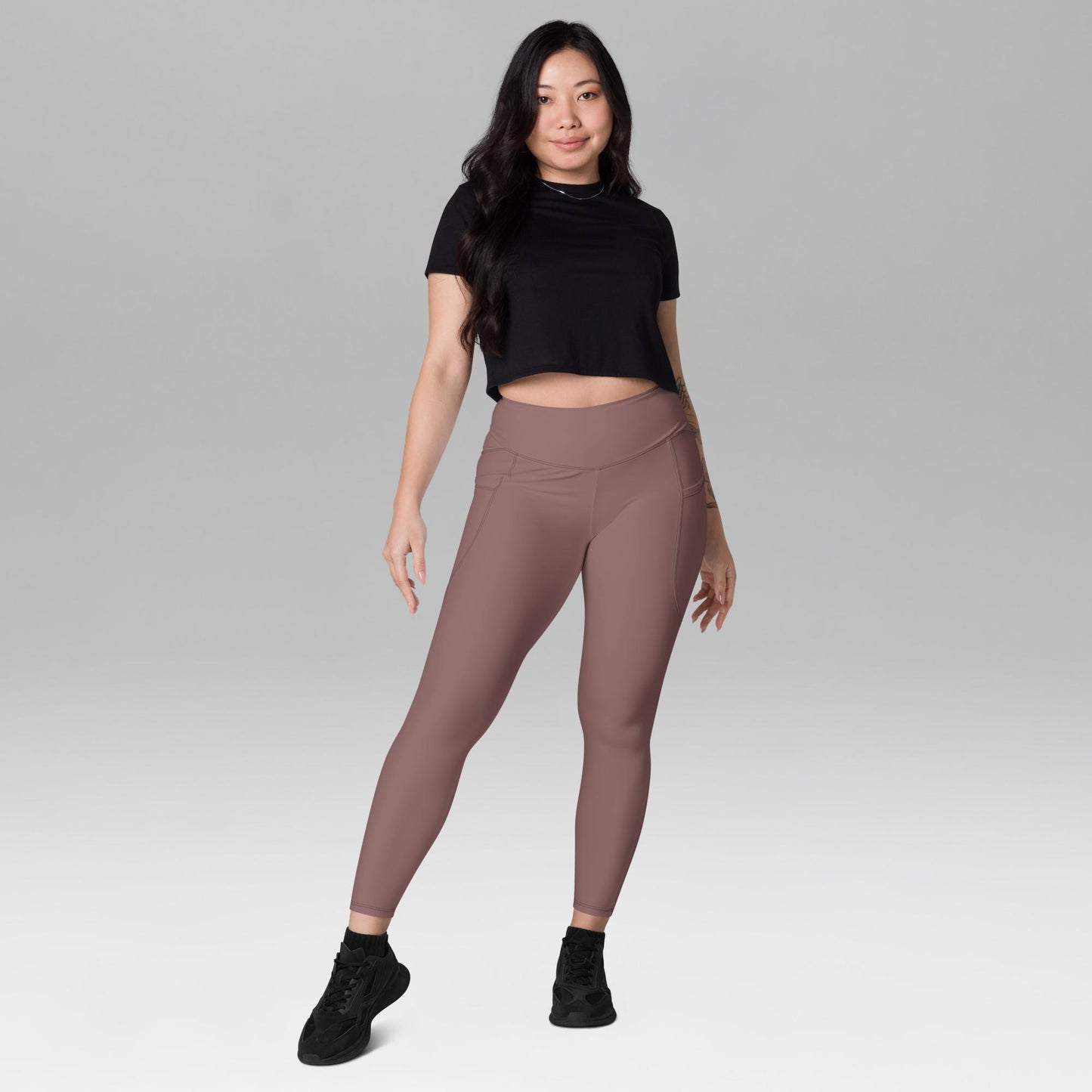 Recycled Leggings with pockets Light Wood