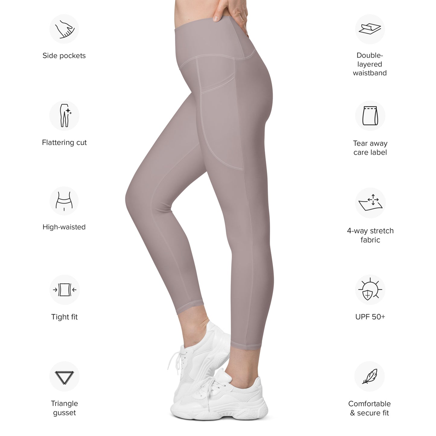 Recycled Pockets Leggings Sand