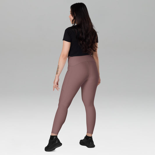 Recycled Leggings with pockets Light Wood