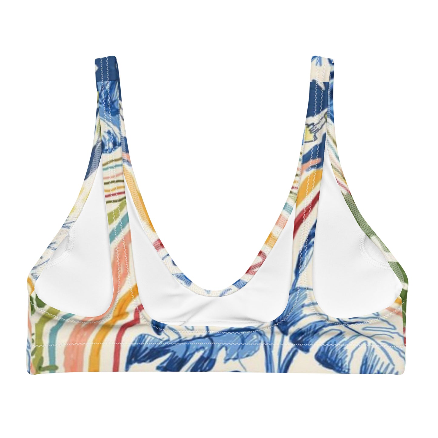Green Jungle Recycled padded Bra Top