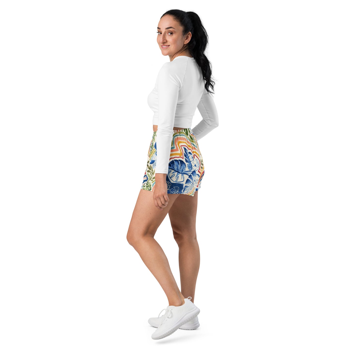 Women’s Recycled Athletic Shorts Jungle