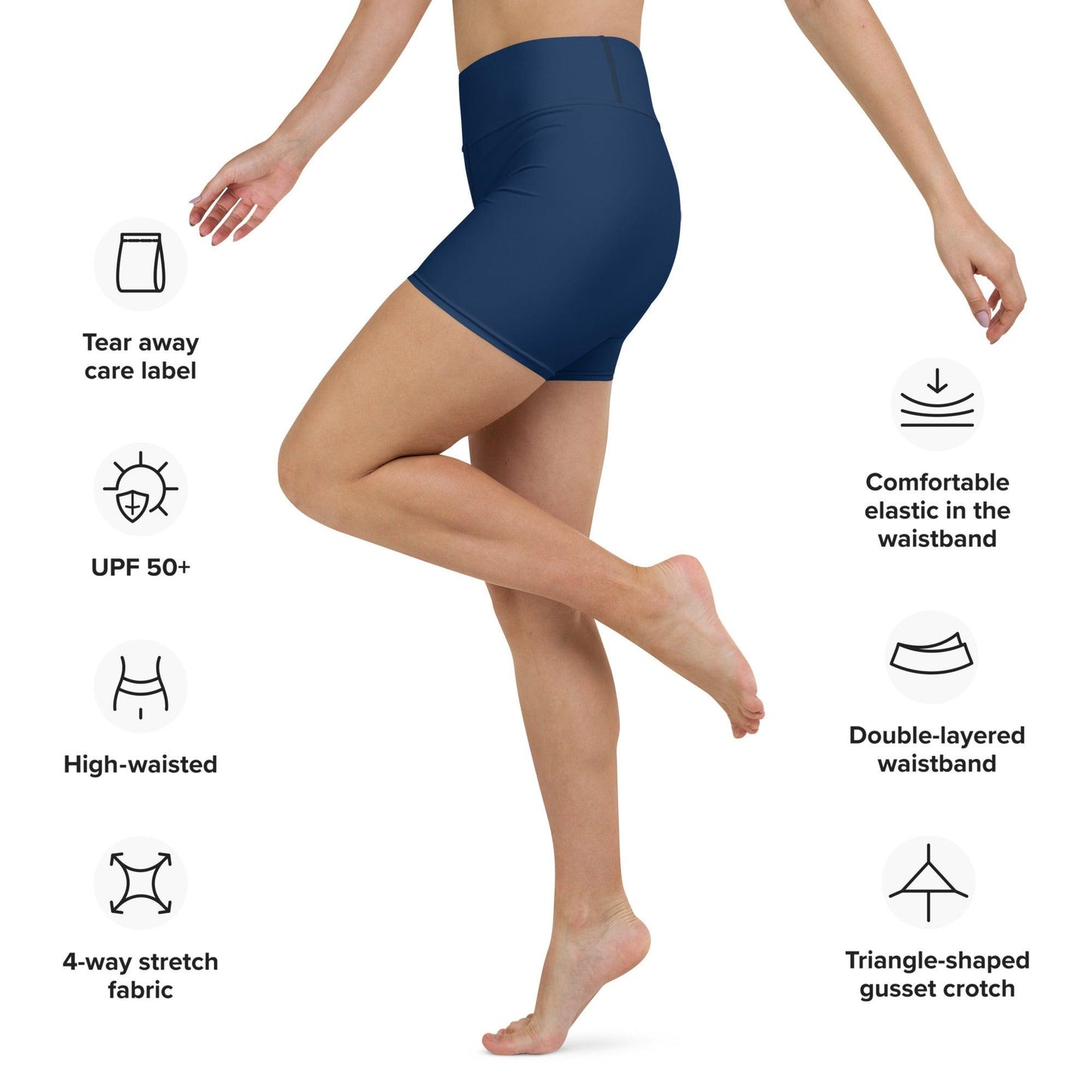 Yoga Shorts • Navy - Soůl Store