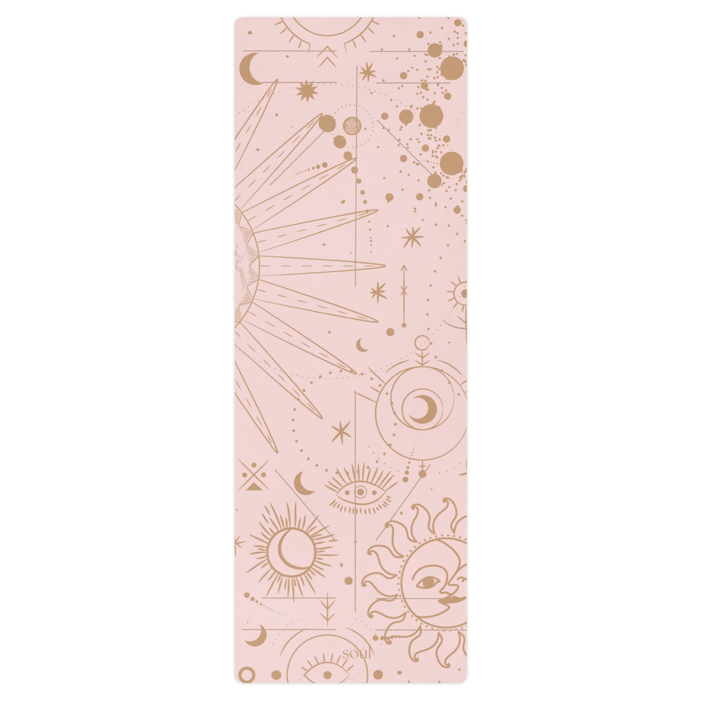 Yoga Mat Pink Stars