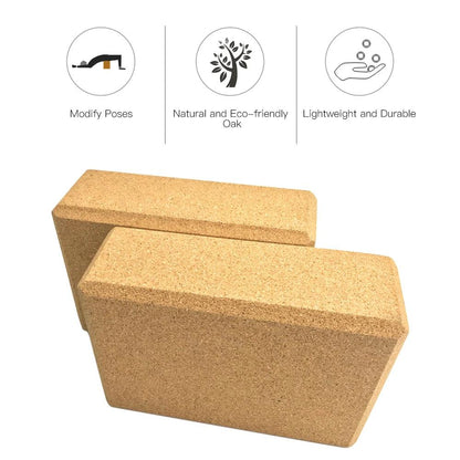 3 Pieces Yoga Bundle Cork Yoga Block & Strap - Soůl Store