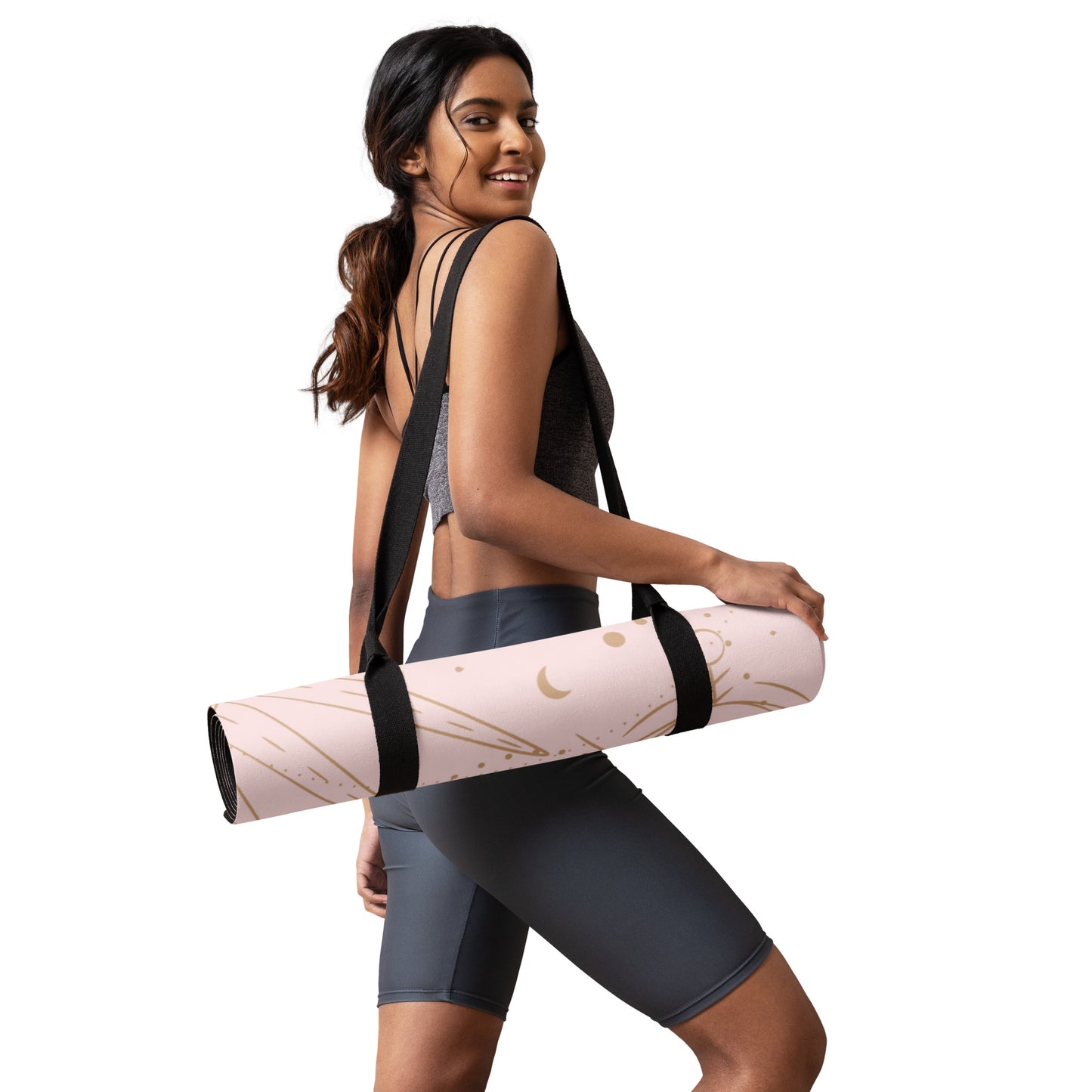 Yoga Mat Pink Stars