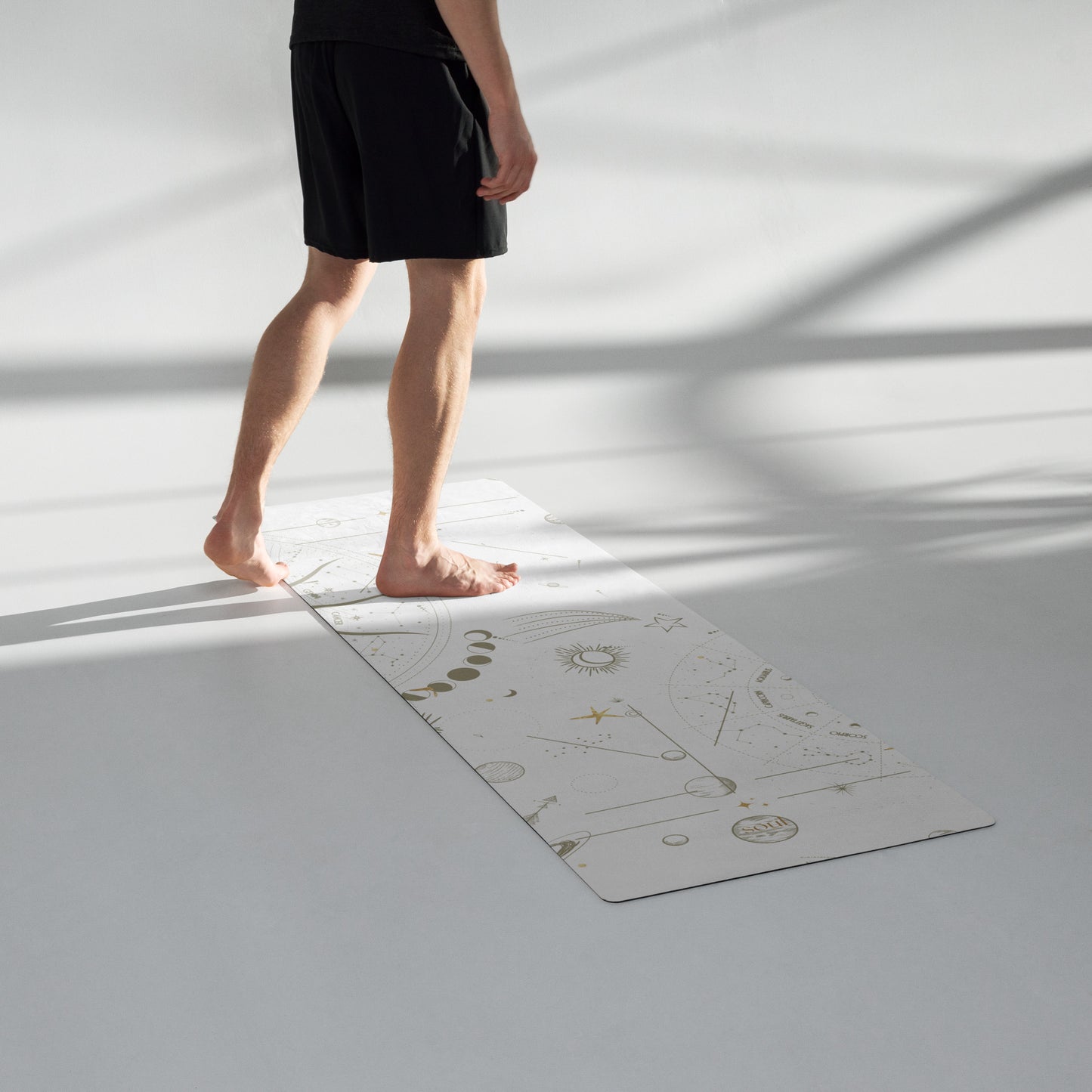 Yoga Mat White stars